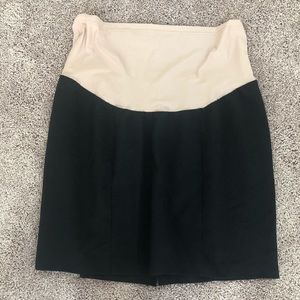 Plus size maternity work skirt
